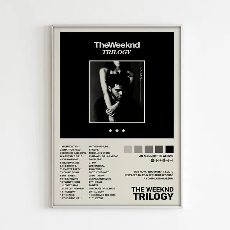 Music Album Star the Weeknd Hip Hop Print Posters for Living Room Canvas Painting Art Home Decoration Wall Decor Picture Gift