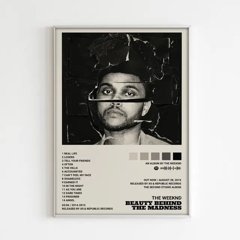 Music Album Star the Weeknd Hip Hop Print Posters for Living Room Canvas Painting Art Home Decoration Wall Decor Picture Gift