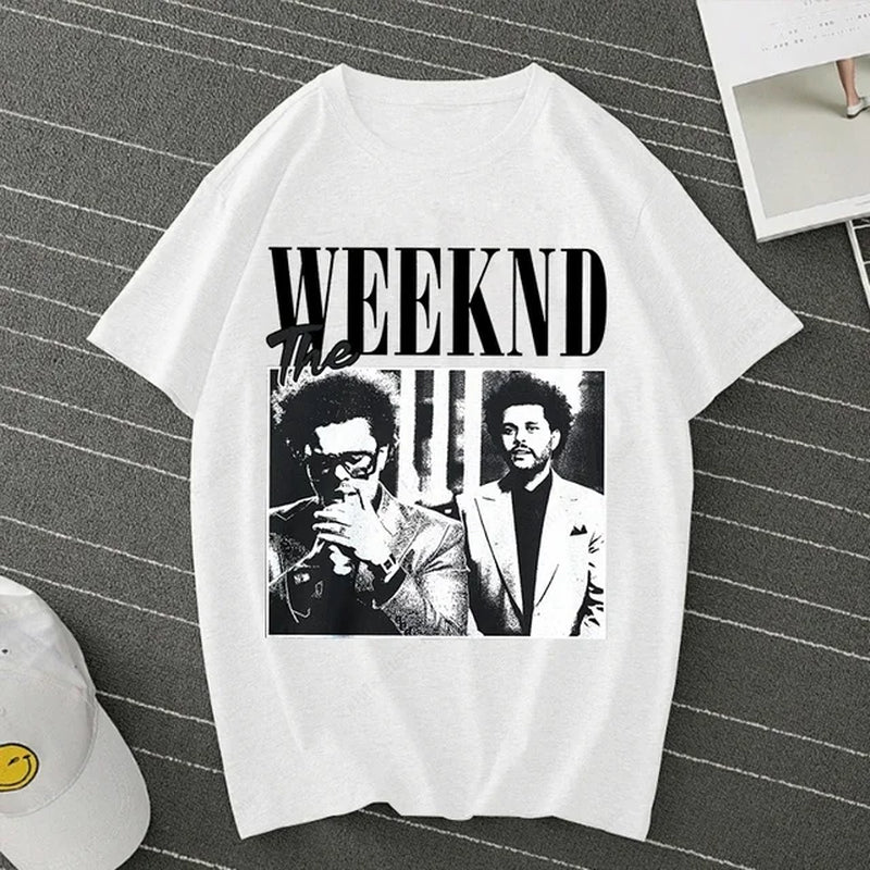 Pop Singer Artist the Weeknd Print Anime Tops Tees Clothes Female T-Shirt Women Cartoon Tee Short Sleeve Fashion Girls T Shirt