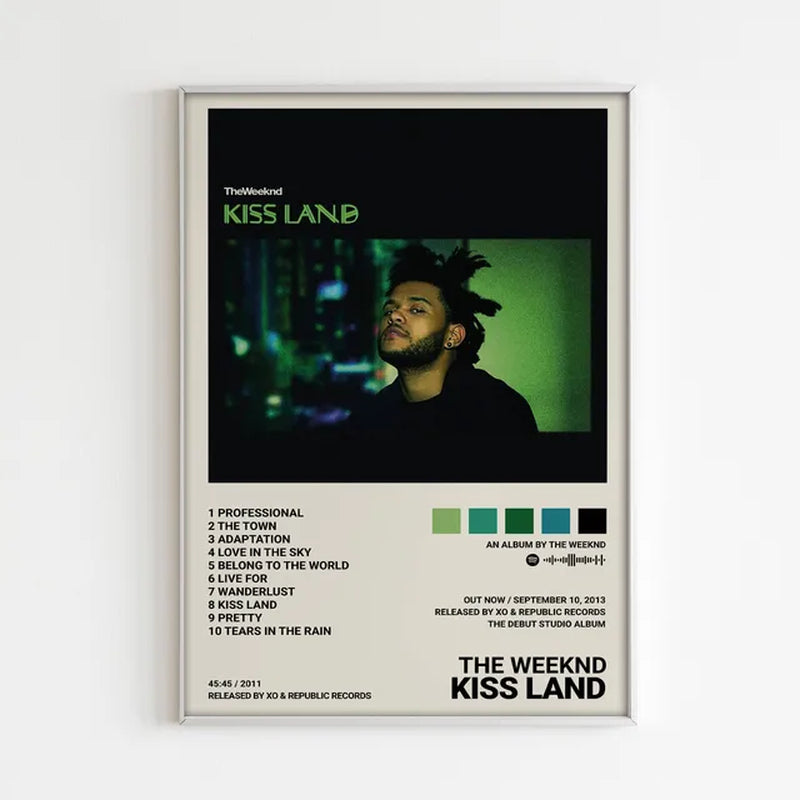 Music Album Star the Weeknd Hip Hop Print Posters for Living Room Canvas Painting Art Home Decoration Wall Decor Picture Gift